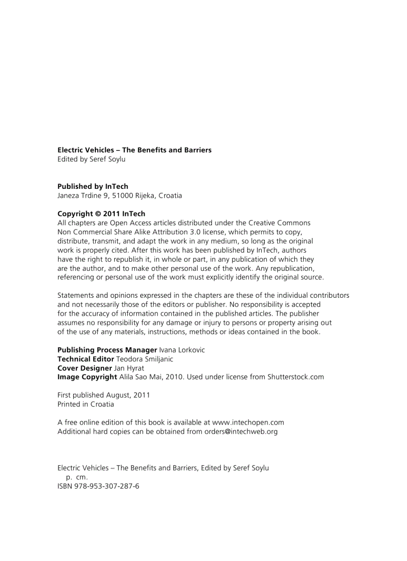 image for page Electric Vehicles â The Benefits and Barriers