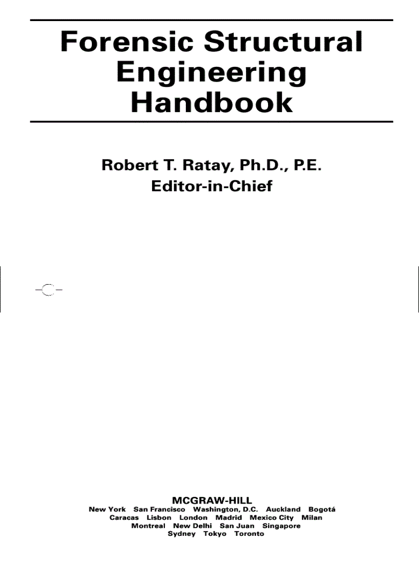 Forensic Structural Engineering Handbook