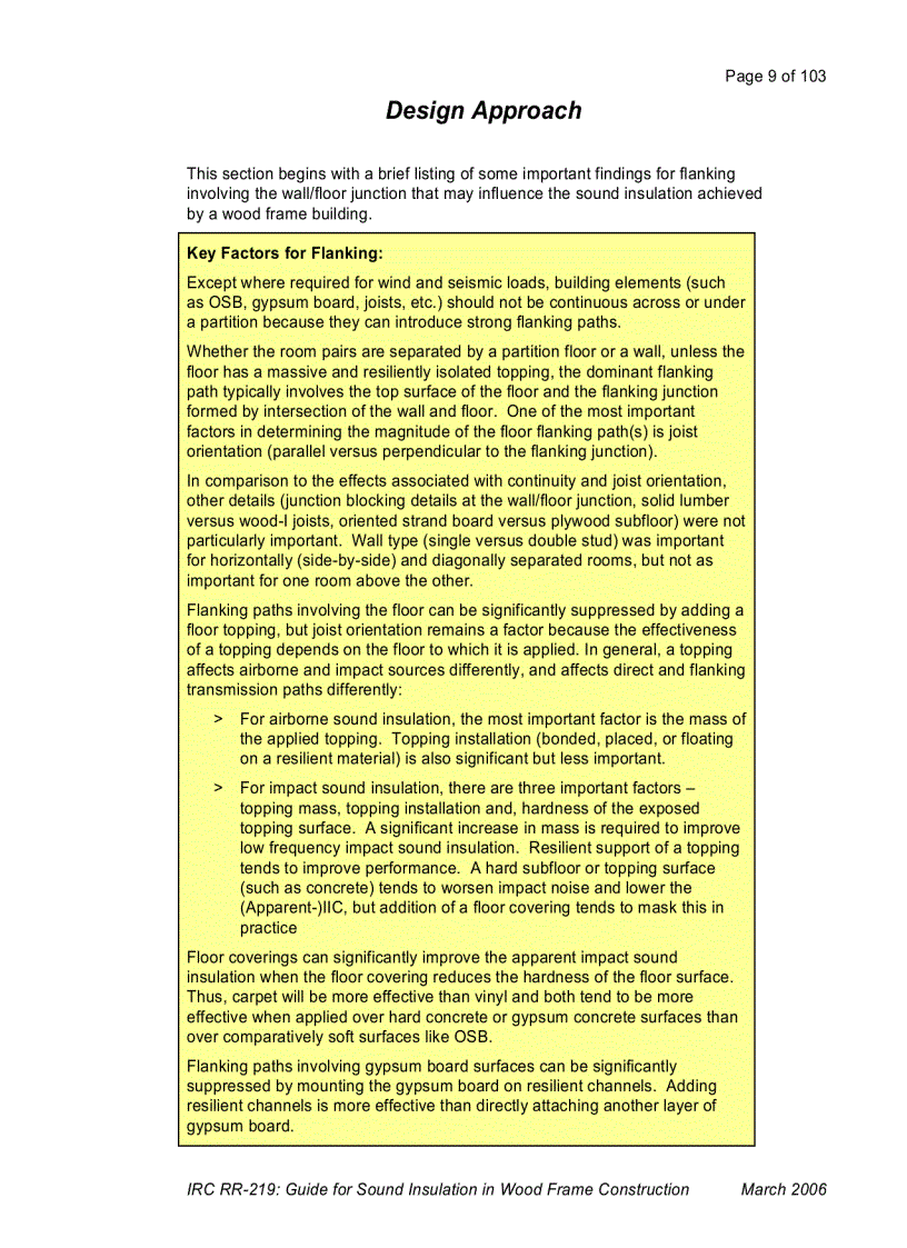 image for page Guide for Sound Insulation in Wood Frame Construction
