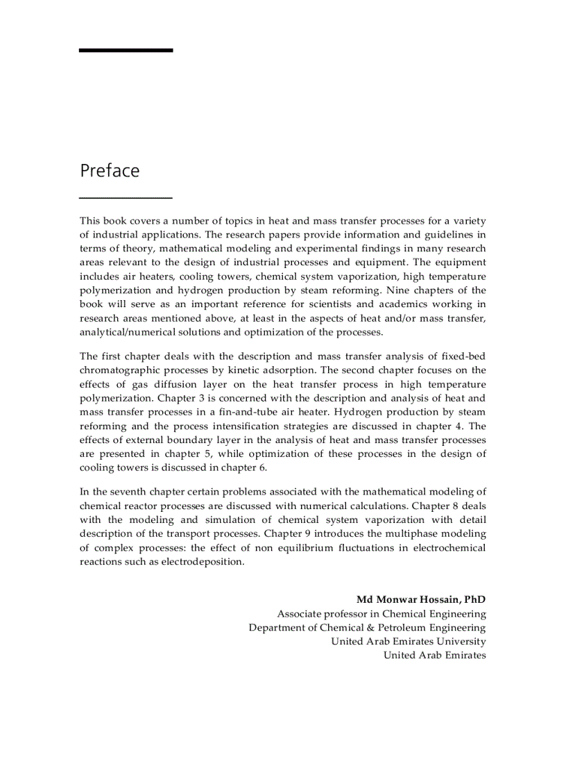 image for page Heat and Mass Transfer Modeling and Simulation