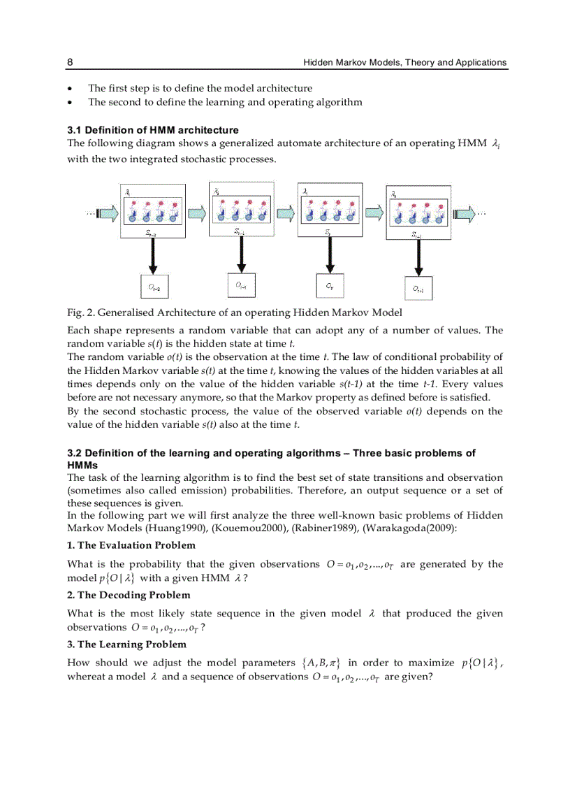 image for page Hidden Markov Models Theory and Applications