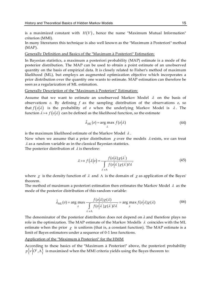 image for page Hidden Markov Models Theory and Applications