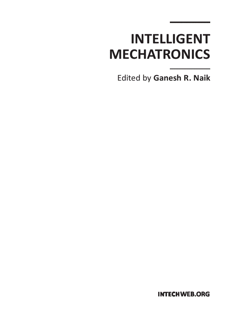 image for page Intelligent Mechatronics