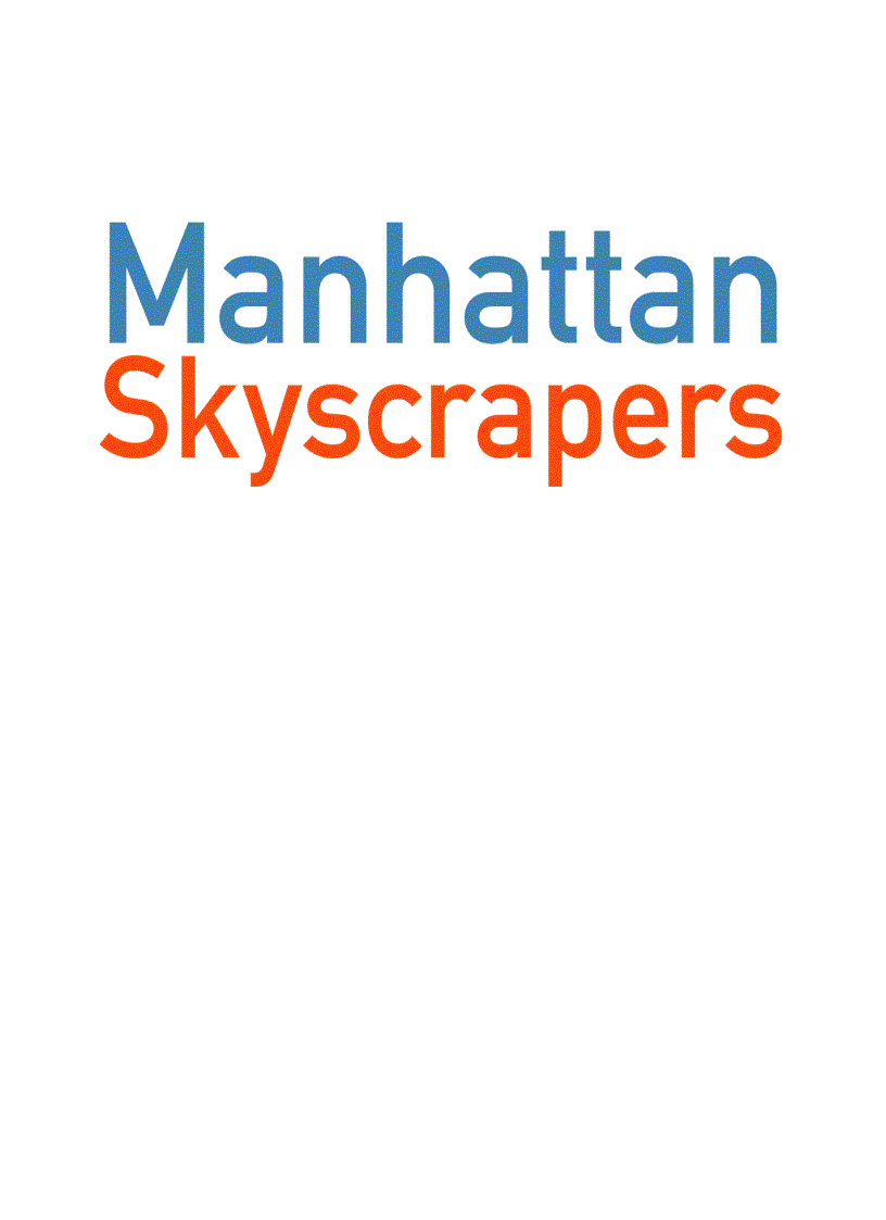 image for page Manhattan Skyscrapers