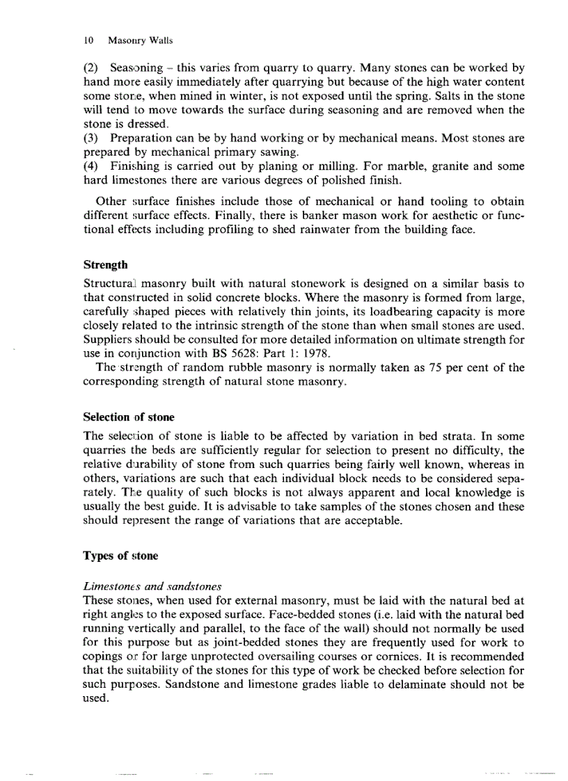 image for page Masonry Walls Specification and Design