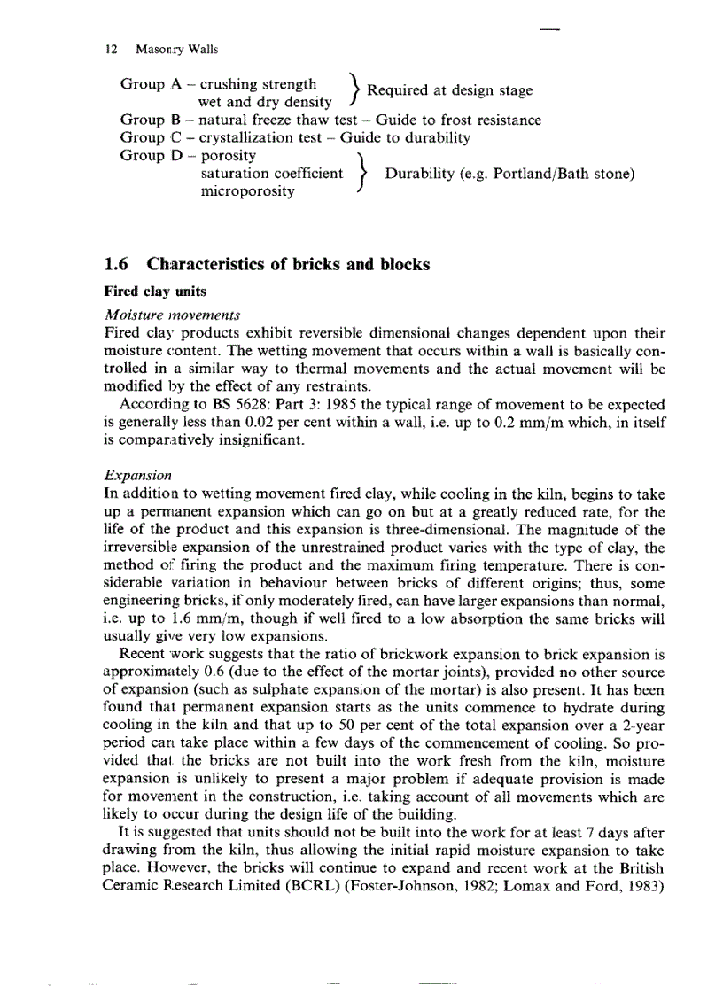 image for page Masonry Walls Specification and Design