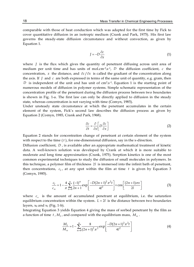 image for page Mass Transfer in Chemical Engineering Processes