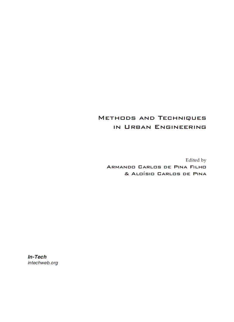 image for page Methods and Techniques in Urban Engineering