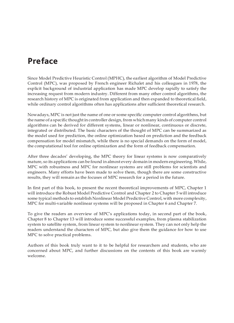 image for page Model Predictive Control