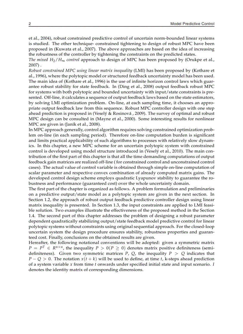 image for page Model Predictive Control