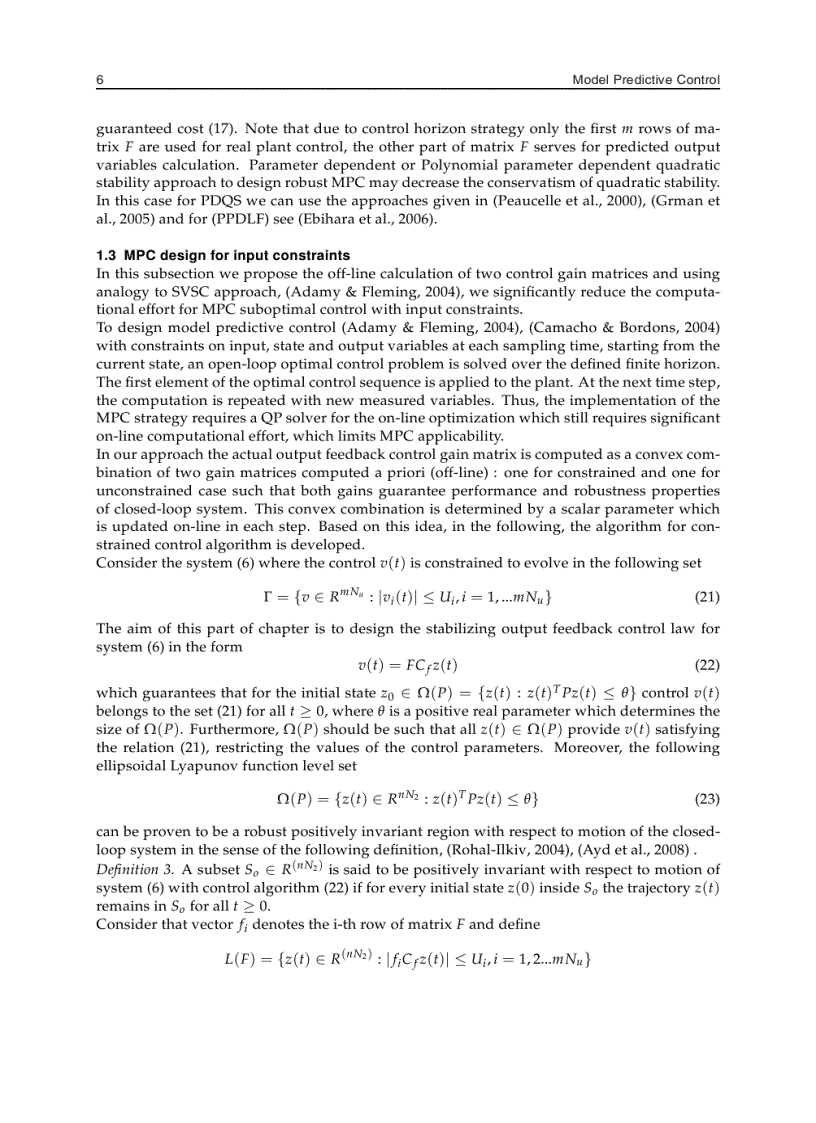 image for page Model Predictive Control