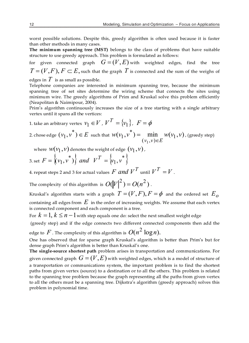 image for page Modeling Simulation and Optimization Focus on Applications