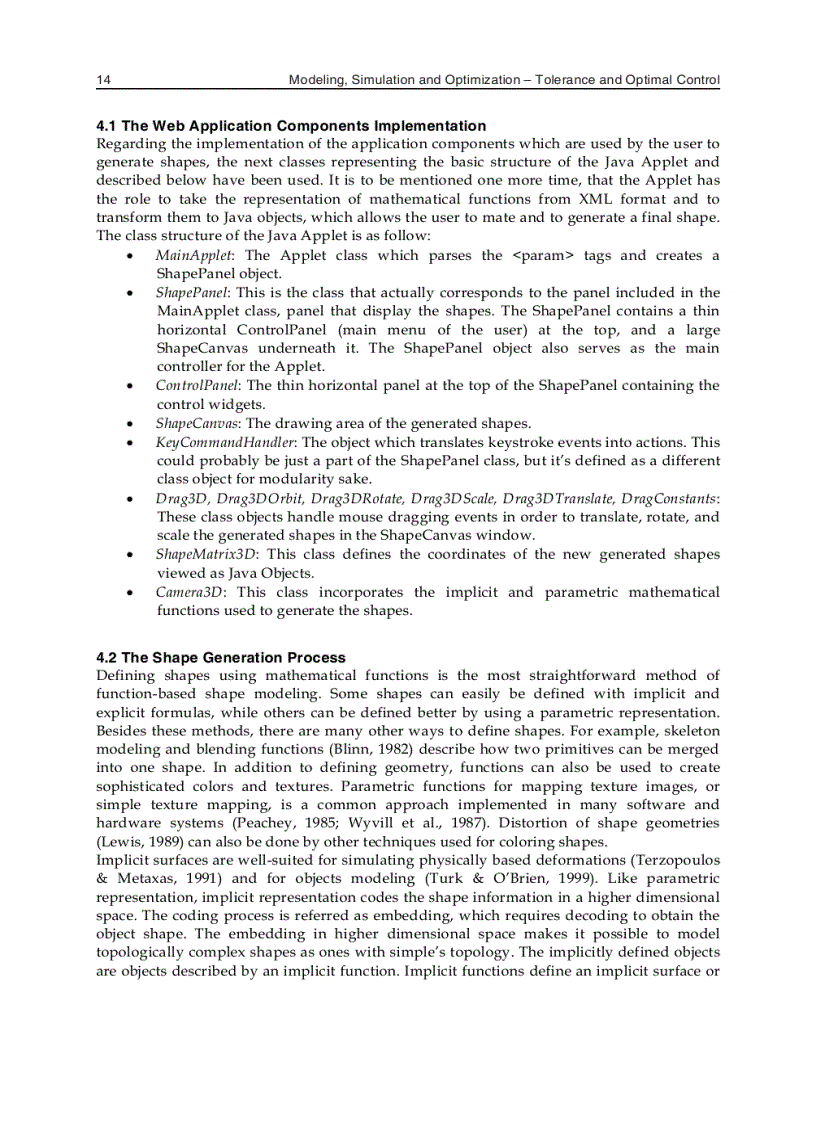 image for page Modeling Simulation and Optimization Tolerance and Optimal Control