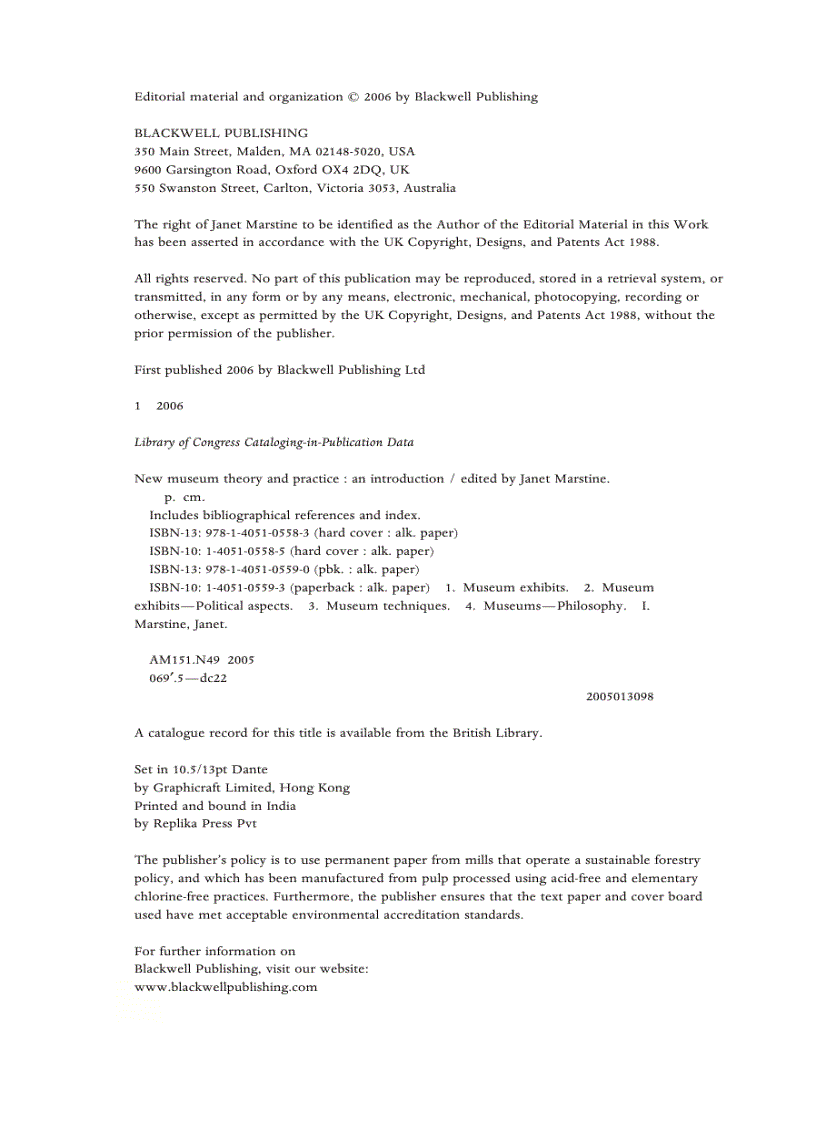 image for page New Museum Theory and Practice An Introduction