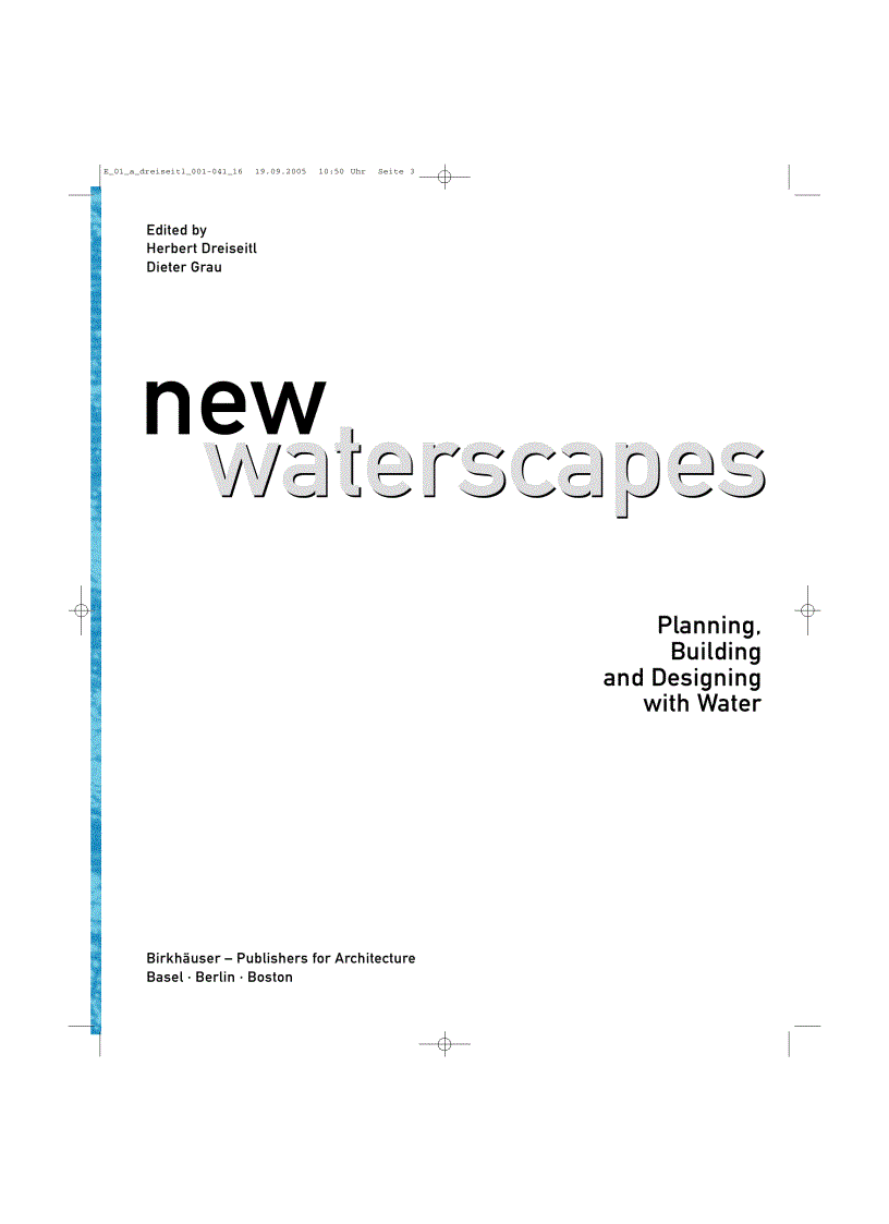 New Waterscapes Planning