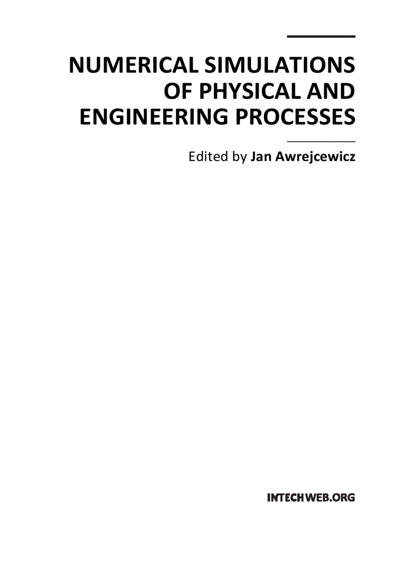 image for page Numerical Simulations of Physical and Engineering Processes