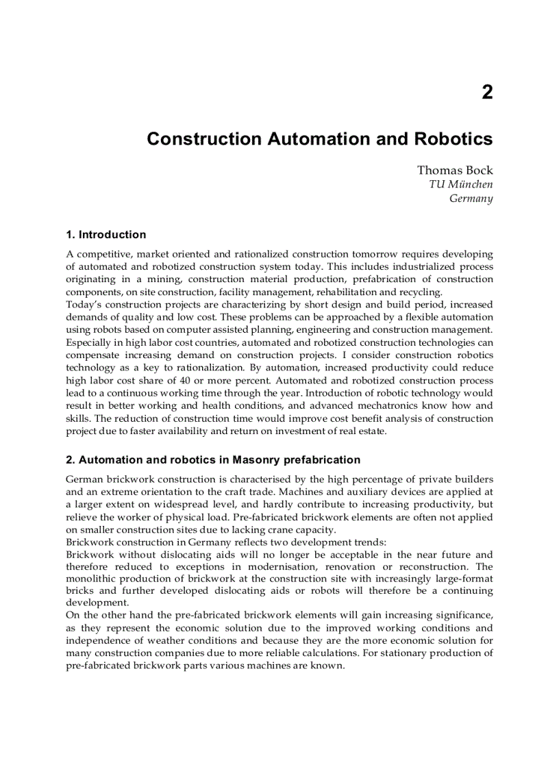 image for page Robotics and Automation in Construction 1