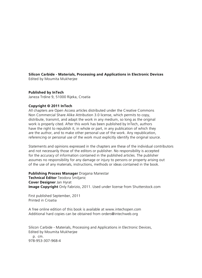 image for page Silicon Carbide Materials Processing and Applications in Electronic Devices 1