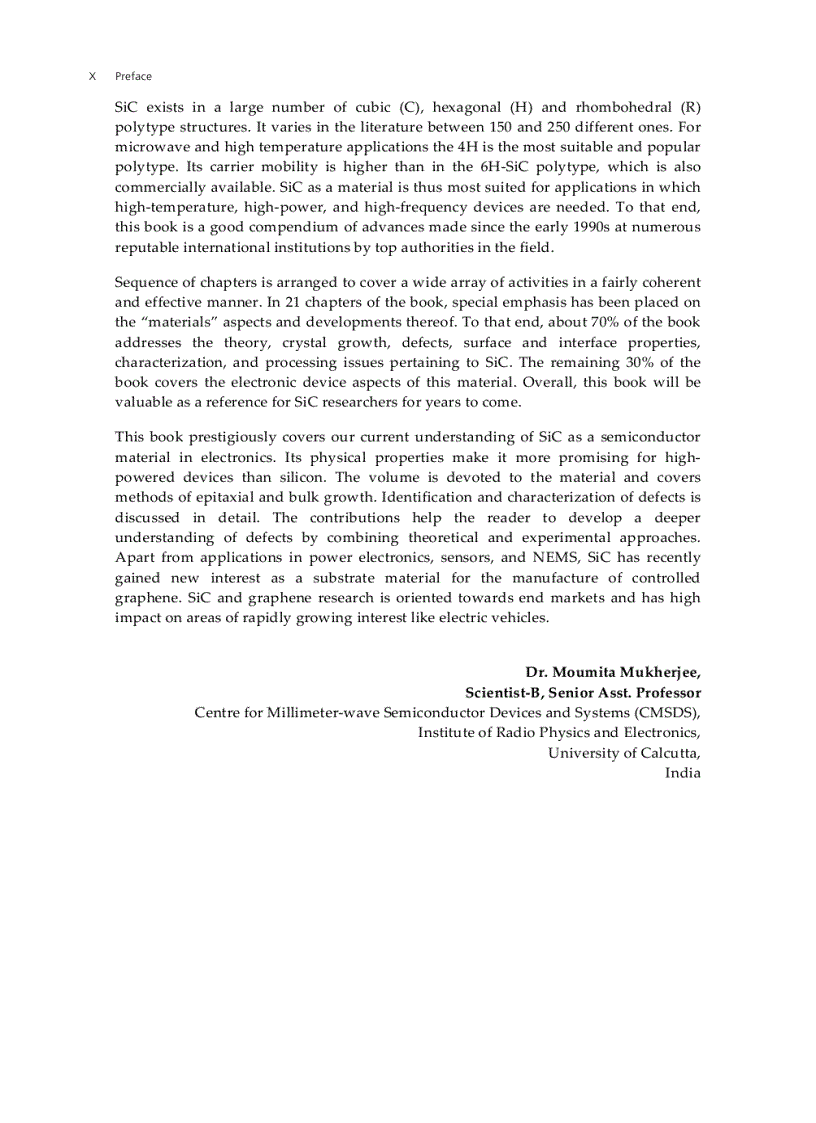 image for page Silicon Carbide Materials Processing and Applications in Electronic Devices 1