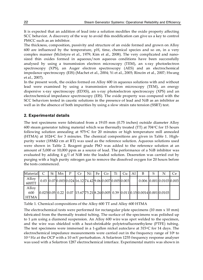 image for page Steam Generator Systems Operational Reliability and Efficiency