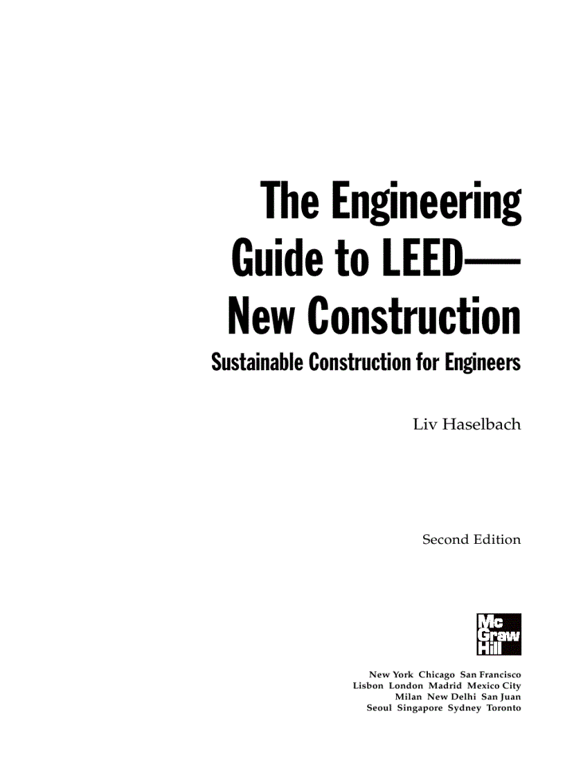 image for page The Engineering Guide to LEED 2nd Edition