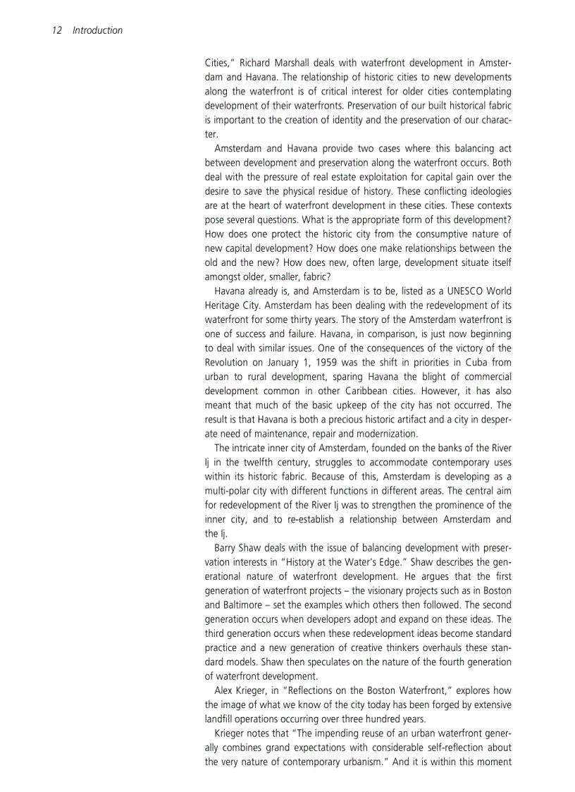 image for page Waterfronts in Post Industrial Cities