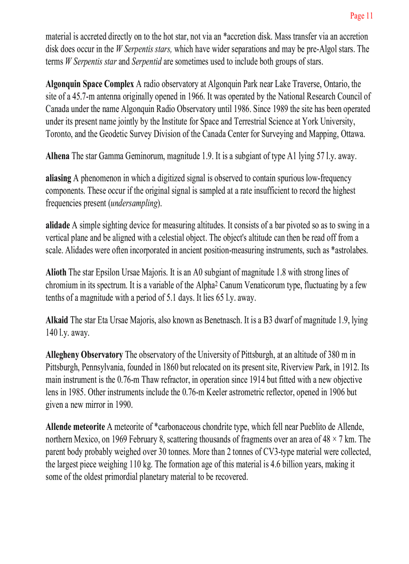 image for page A Dictionary of Astronomy