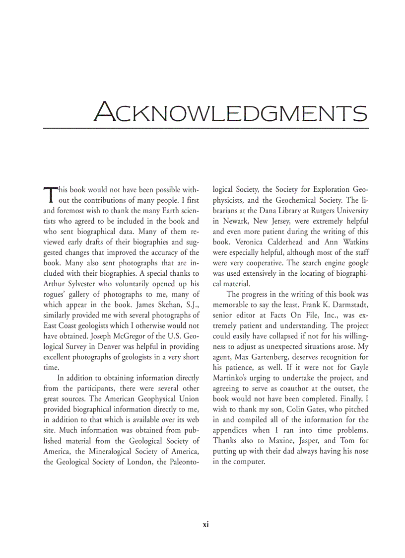 image for page A to Z of Earth Scientists