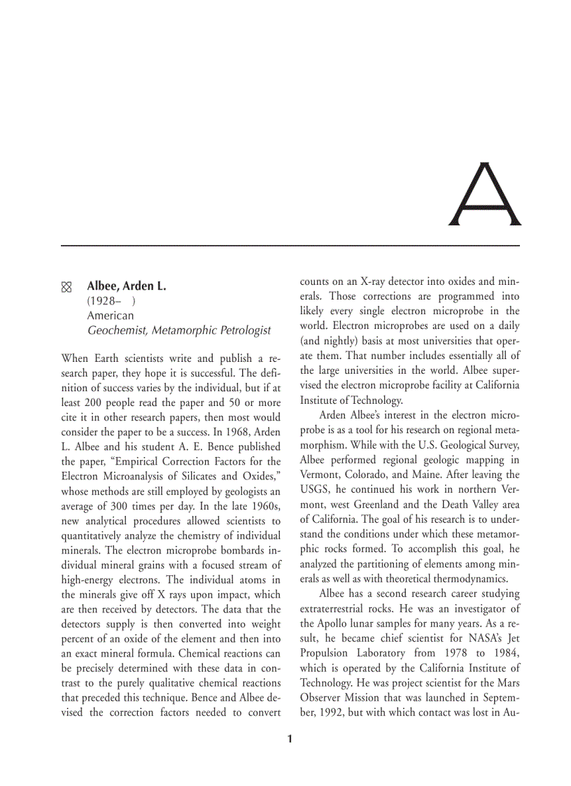 image for page A to Z of Earth Scientists