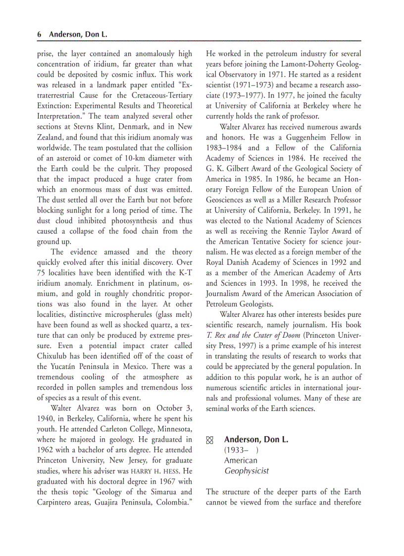 image for page A to Z of Earth Scientists