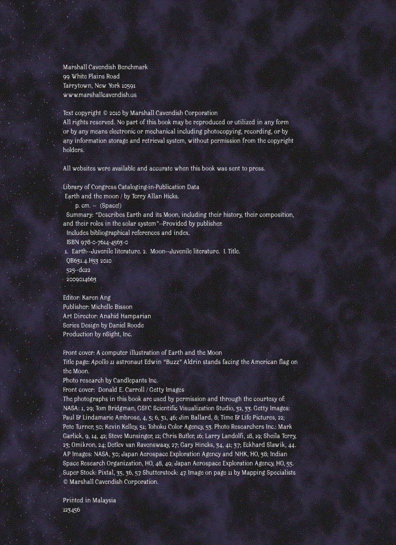 image for page Earth and the Moon Space