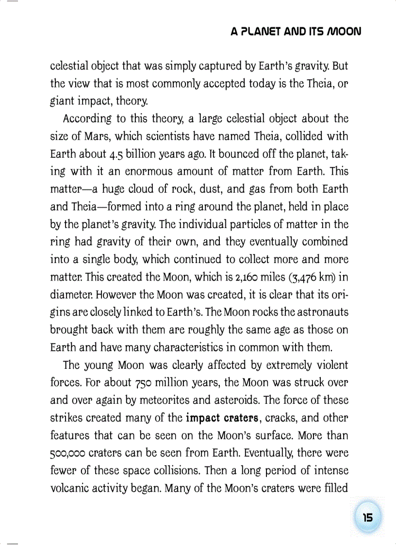 image for page Earth and the Moon Space