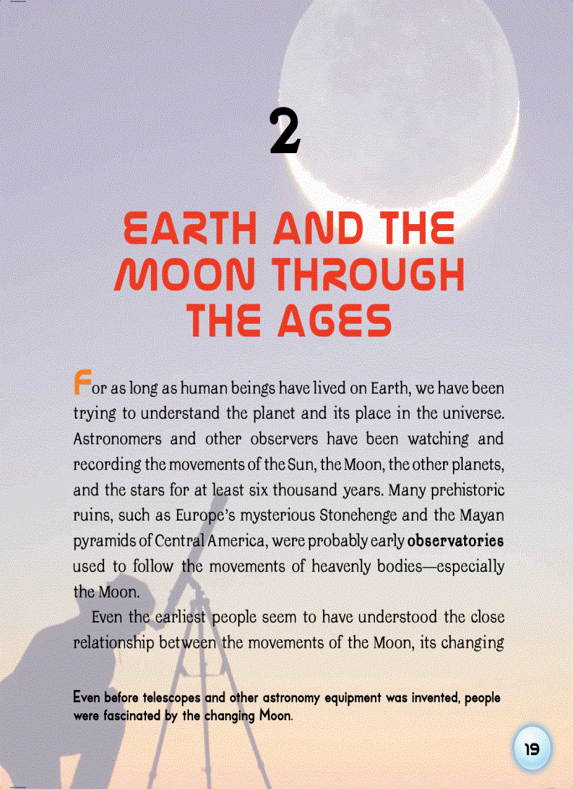 image for page Earth and the Moon Space