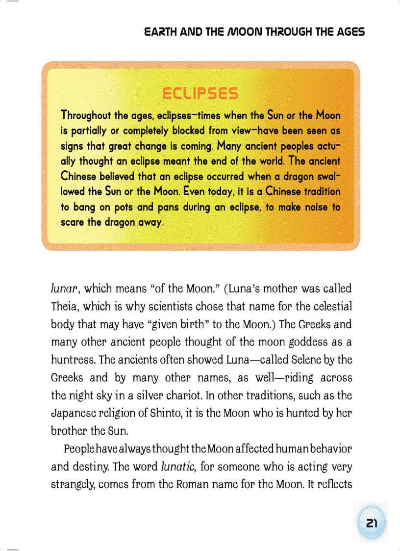 image for page Earth and the Moon Space