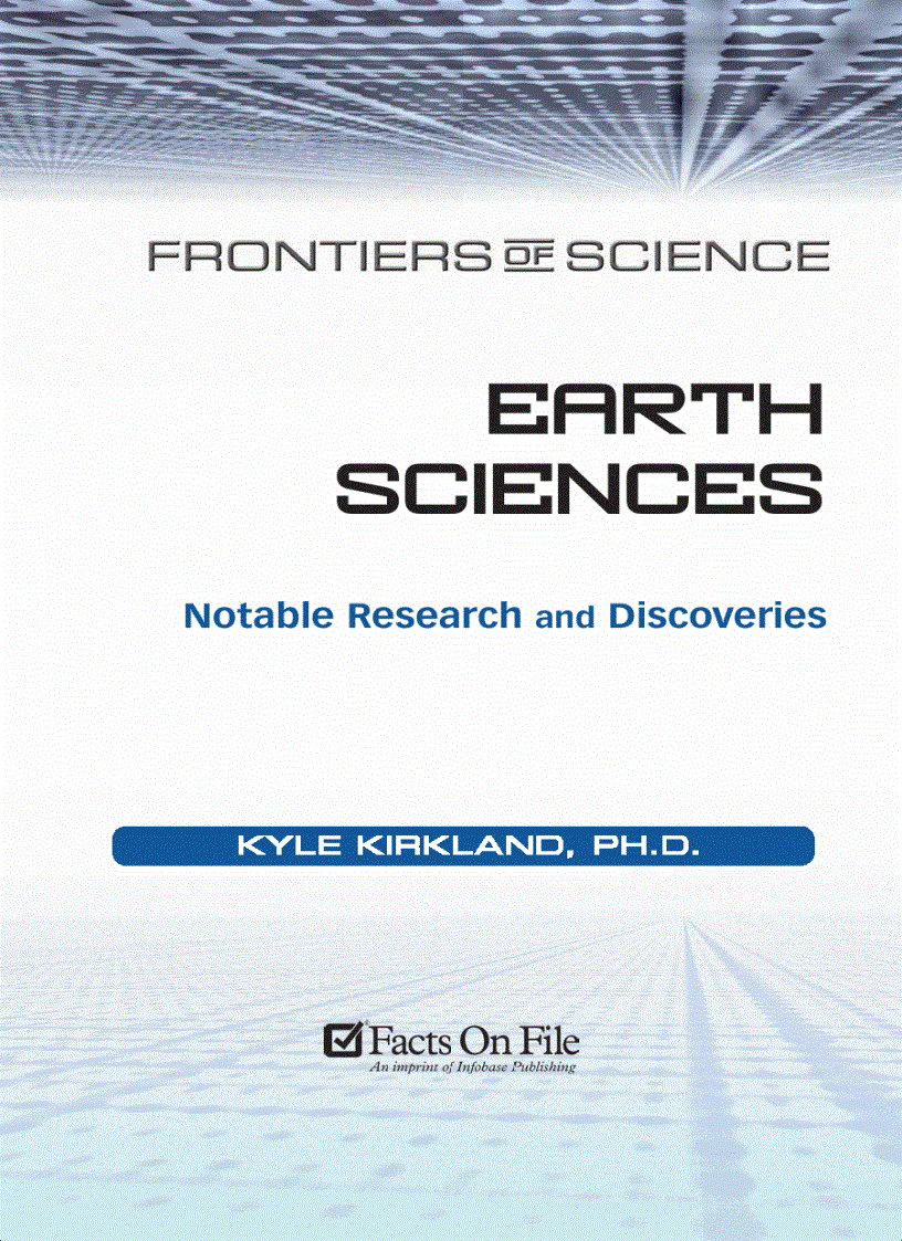 Earth Sciences Notable Research and Discoveries