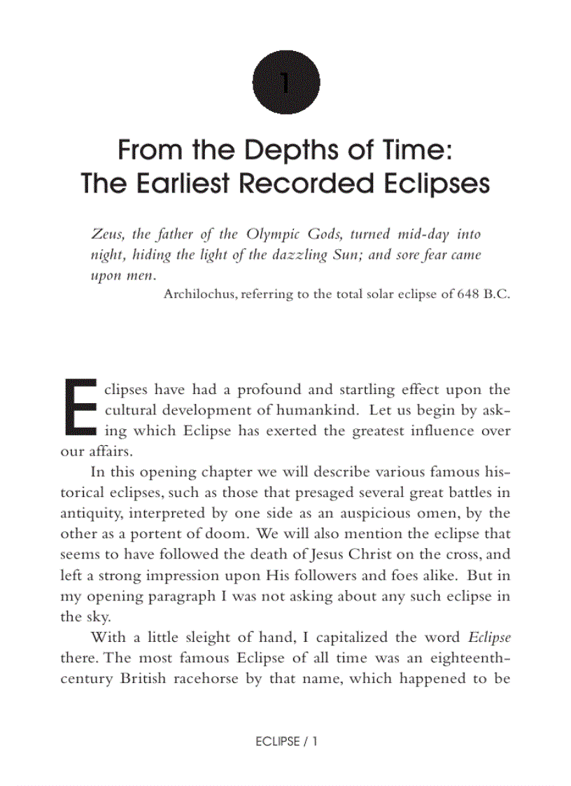 image for page Eclipse The Celestial Phenomenon That Changed the Course of History