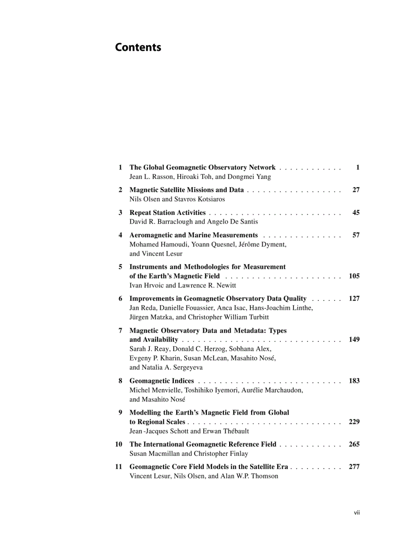 image for page Geomagnetic Observations and Models