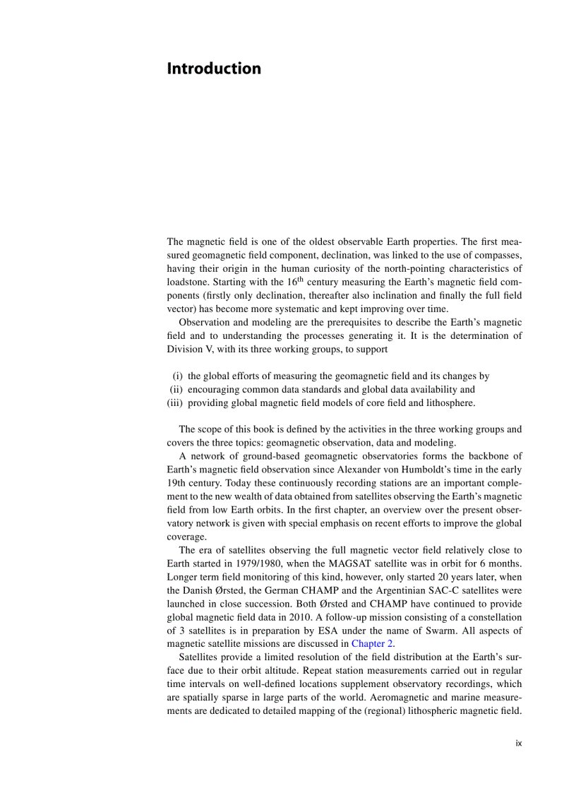 image for page Geomagnetic Observations and Models