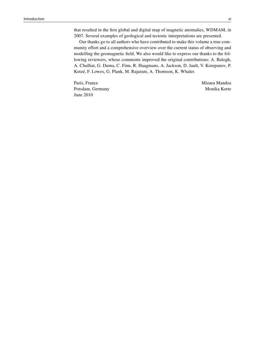 image for page Geomagnetic Observations and Models