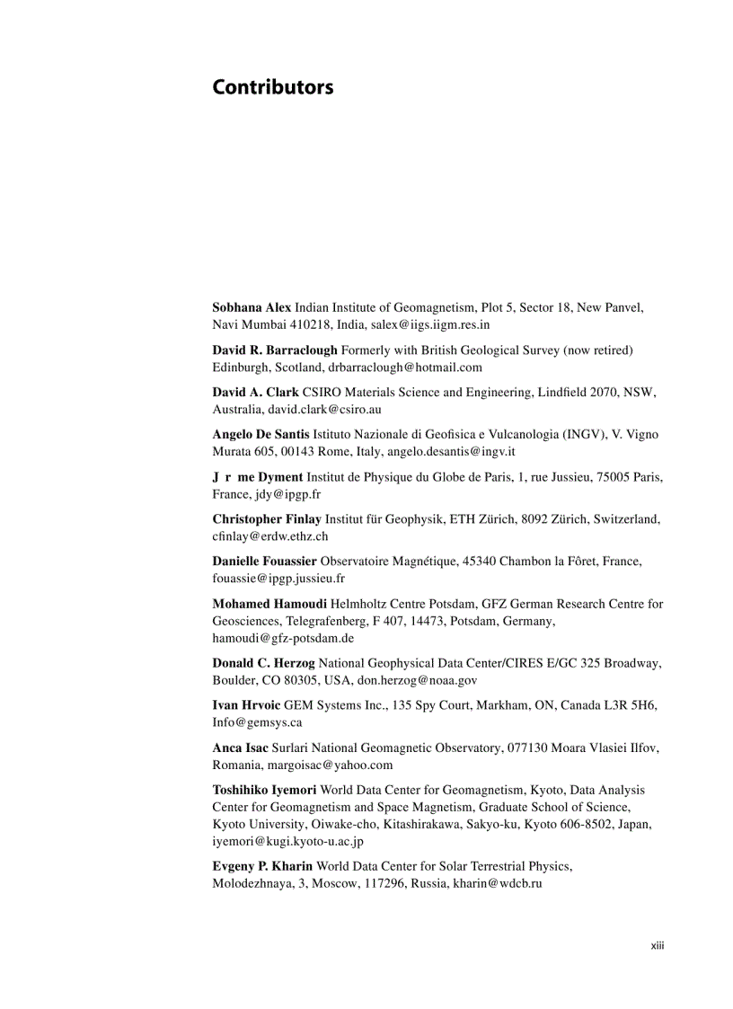 image for page Geomagnetic Observations and Models