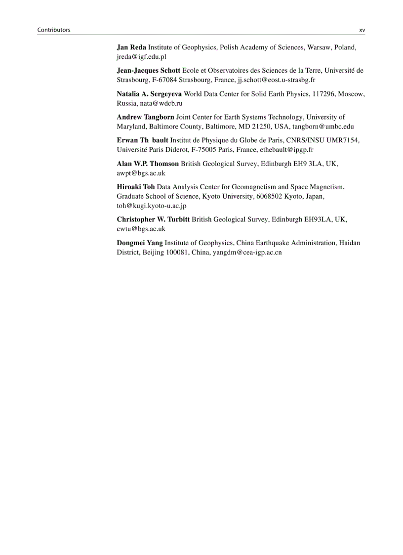 image for page Geomagnetic Observations and Models