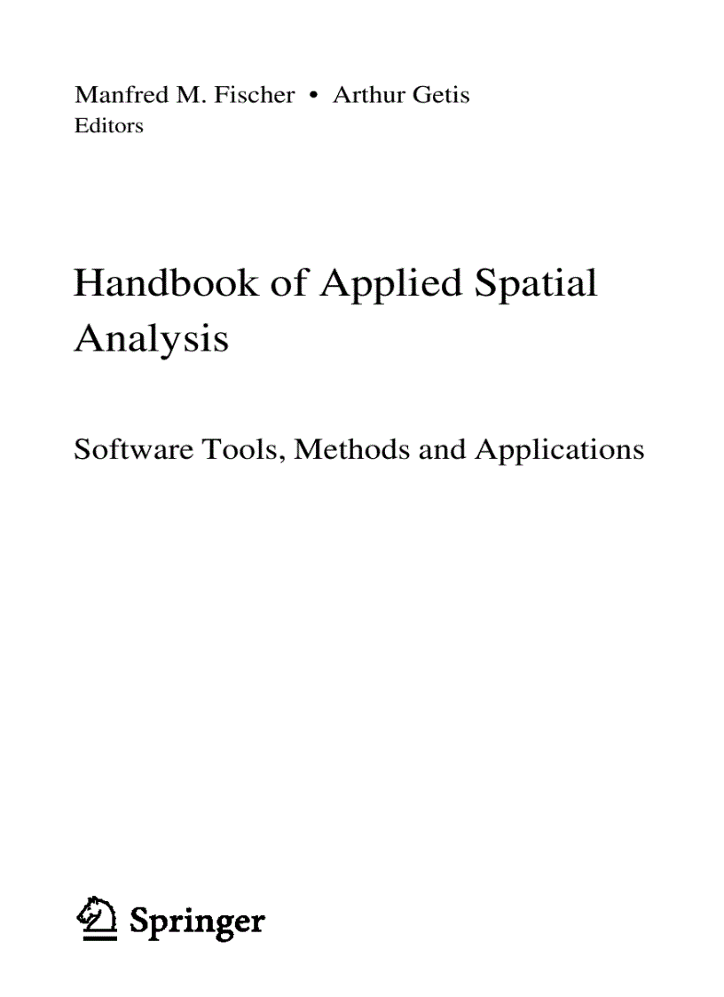 image for page Handbook of Applied Spatial Analysis