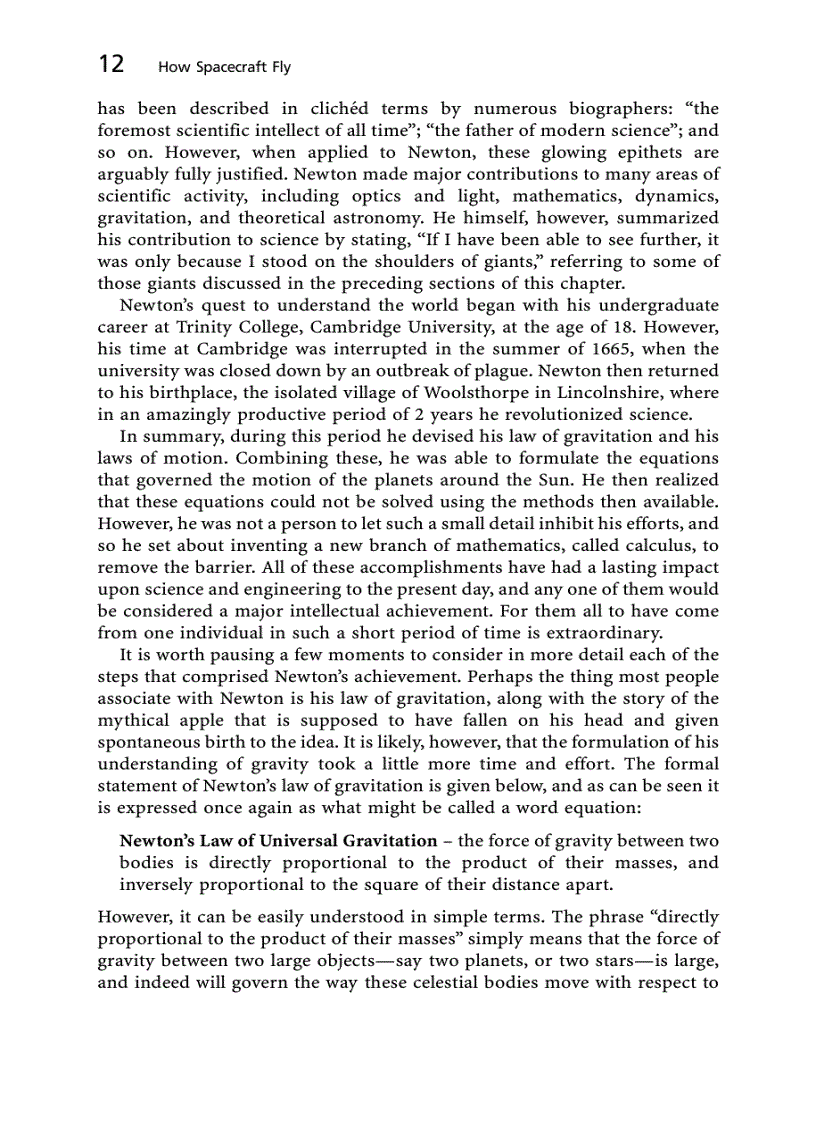 image for page How Spacecraft Fly Spaceflight Without Formulae