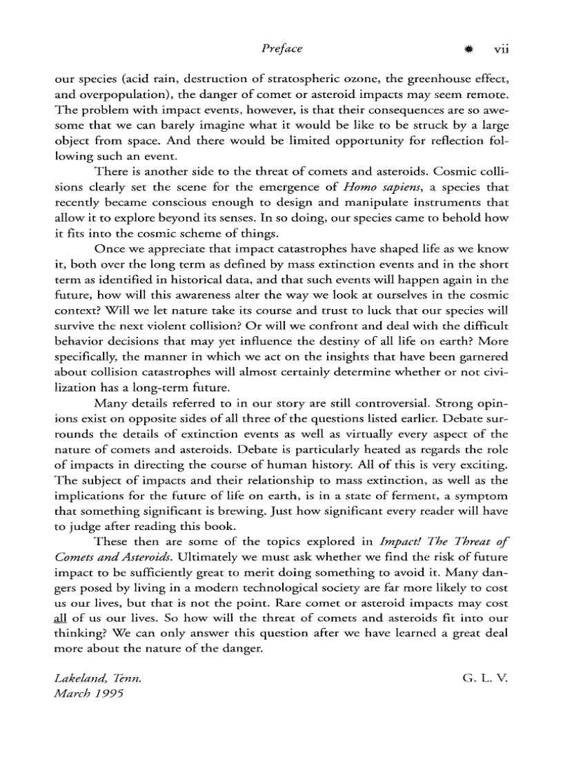 image for page Impact The Threat of Comets and Asteroids