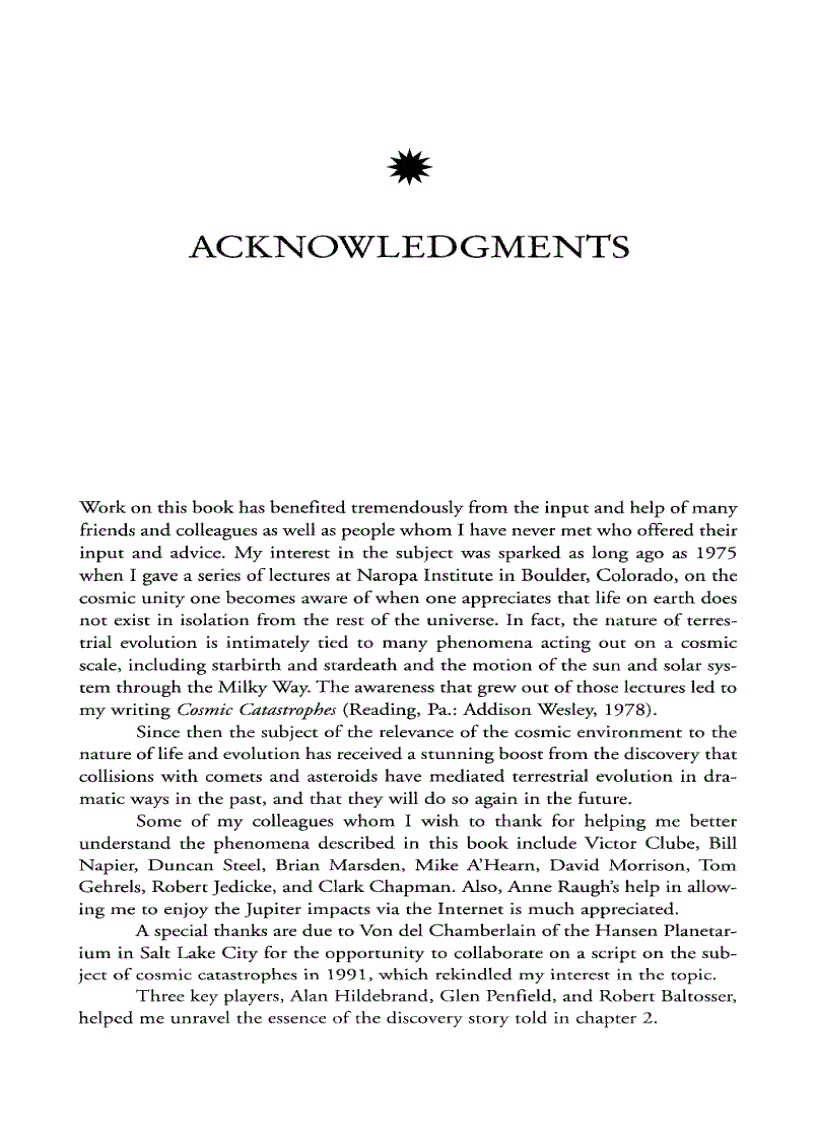 image for page Impact The Threat of Comets and Asteroids