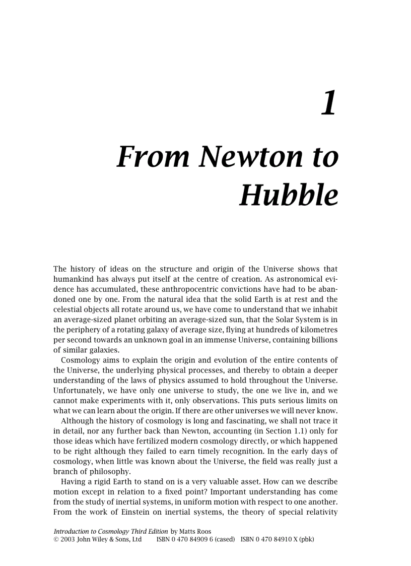 image for page Introduction to Cosmology 3rd Edition