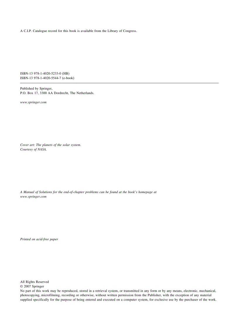 image for page Introduction to Planetary Science