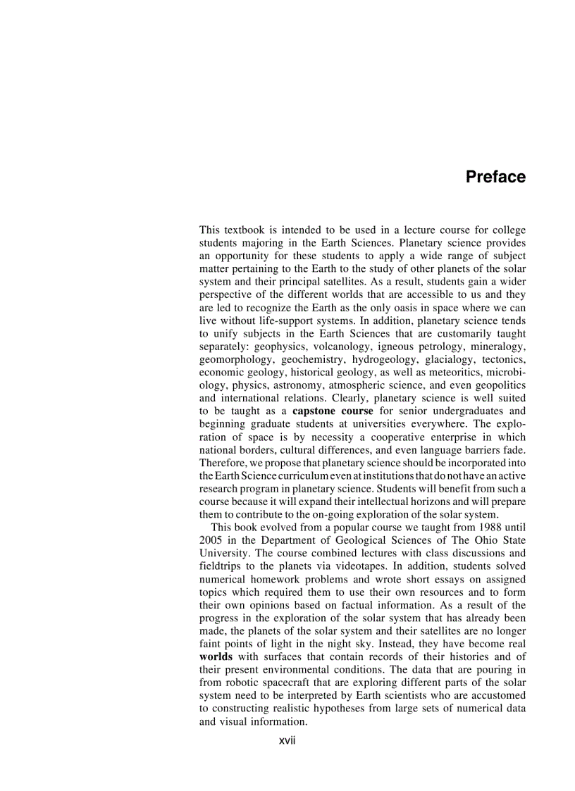 image for page Introduction to Planetary Science