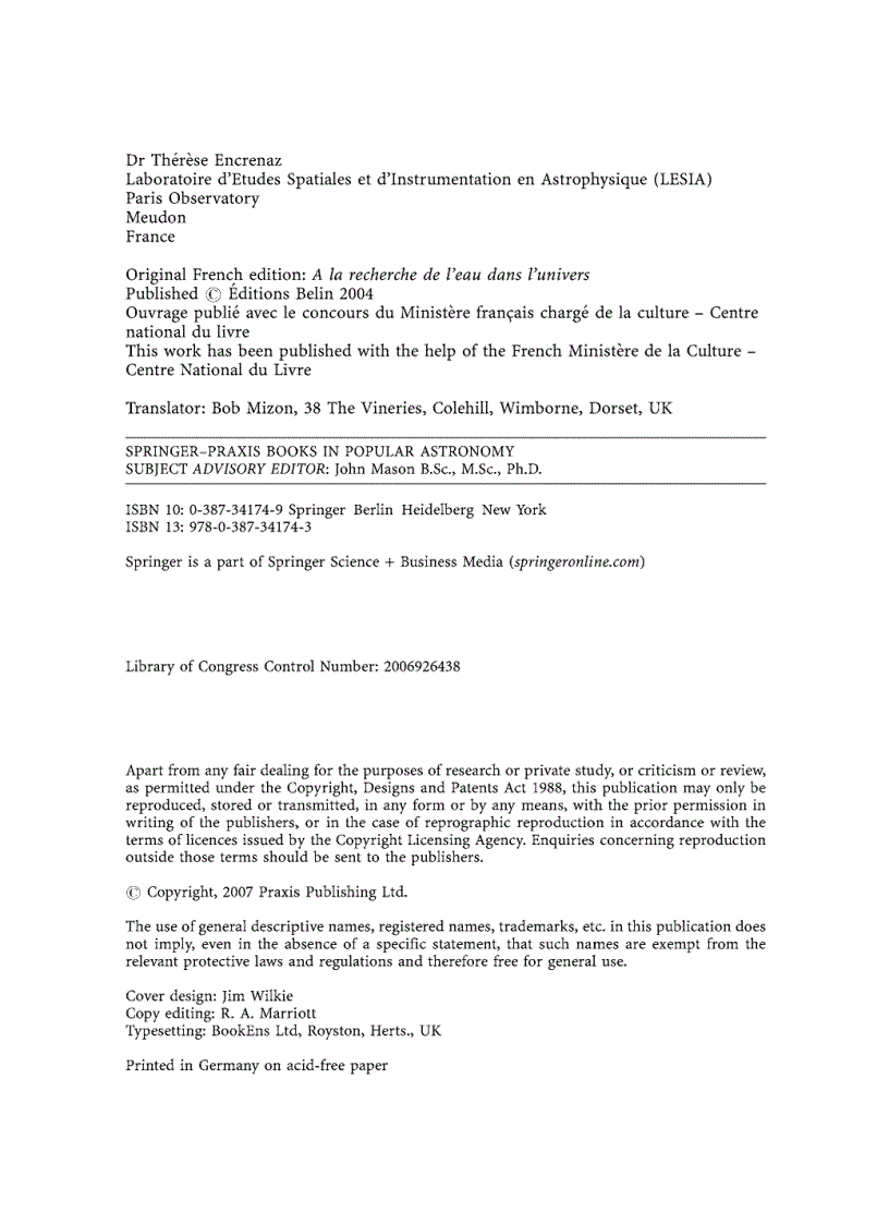 image for page Searching for Water in the Universe