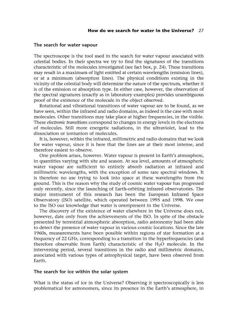 image for page Searching for Water in the Universe